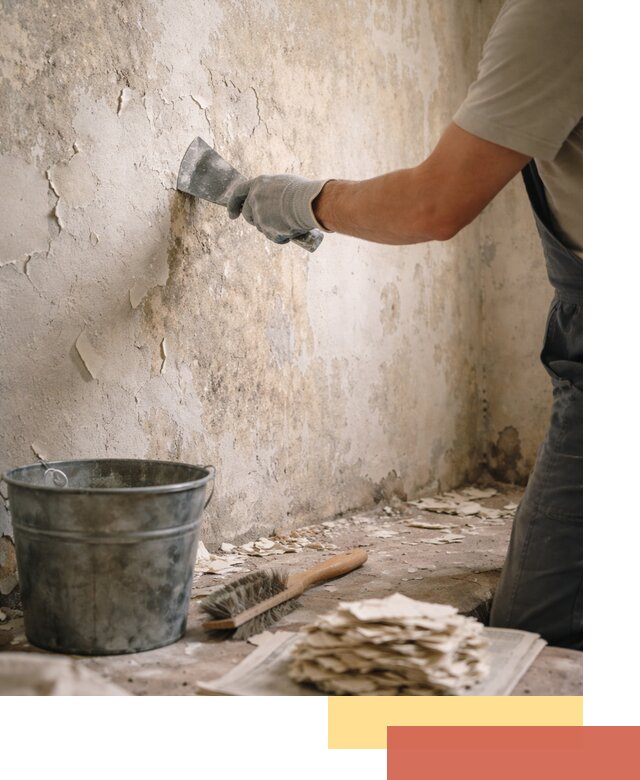 Удаление старой краски со стен в Сасово качественно и быстро