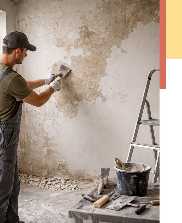 Снятие старой шпаклевки в Сасово от 1869 руб. — быстро и недорого | ОТДЕЛОЧНИК-Ссв