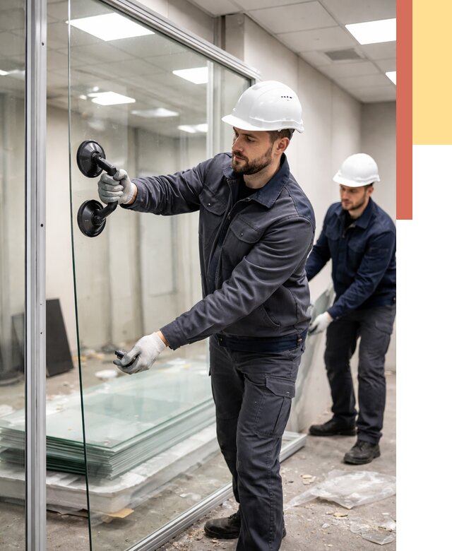 Демонтаж стеклянных перегородок в Сасово от 3234 руб. — быстро и недорого | ОТДЕЛОЧНИК-Ссв