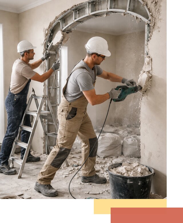 Демонтаж гипсокартонной арки в Сасово быстро и аккуратно