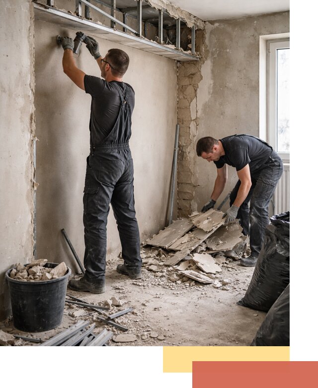 Демонтаж короба из гипсокартона в Сасово быстро и аккуратно