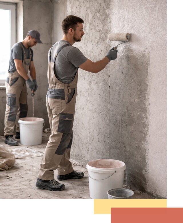 Нанесение бетоноконтакта на стены в Сасово для последующей отделки