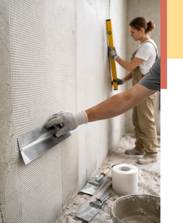 Армирование стен стеклосеткой в Сасово от 3234 руб. под ключ | ОТДЕЛОЧНИК-Ссв