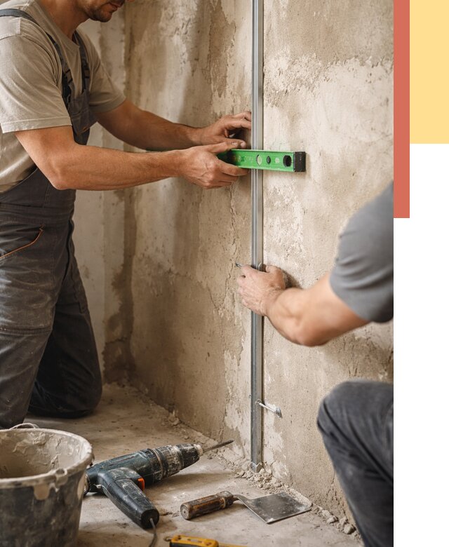 Установка штукатурных маяков в Сасово от 7074 руб. — быстро и недорого | ОТДЕЛОЧНИК-Ссв