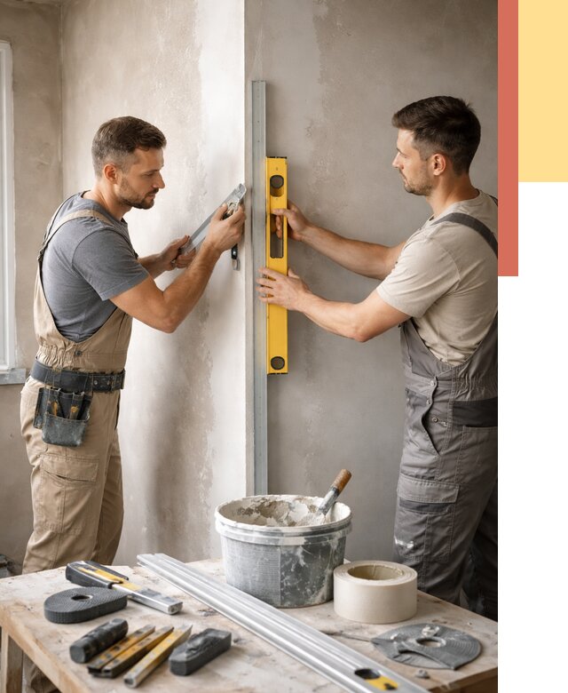 Выведение углов стен в Сасово от 1869 руб. быстро и недорого | ОТДЕЛОЧНИК-Ссв