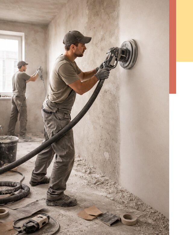 Шлифовка стен в Сасово от 1213 руб/м2 — быстро и недорого | ОТДЕЛОЧНИК-Ссв