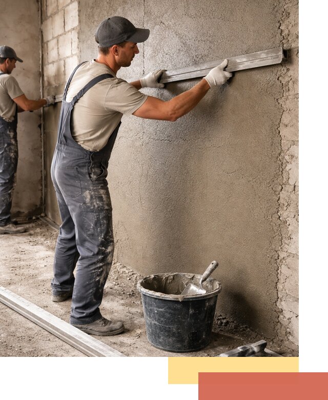Штукатурка стен цементно-песчаная в Сасово профессионально