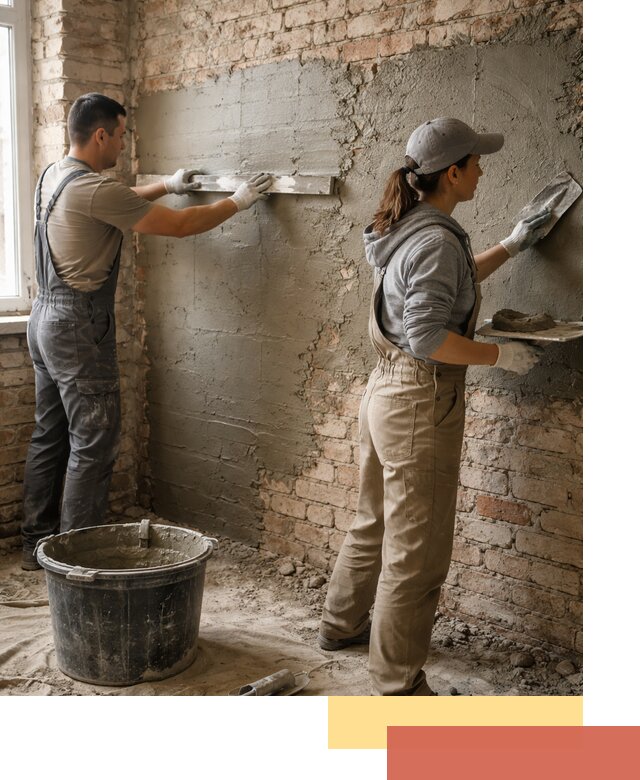 Штукатурка кирпичных стен в Сасово — качественно и надежно