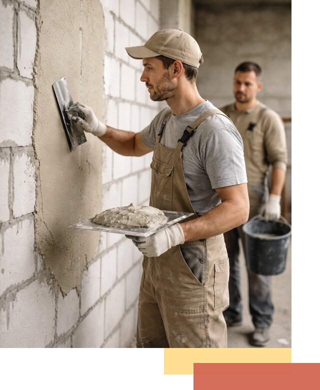 Штукатурка стен из газобетона в Сасово под ключ