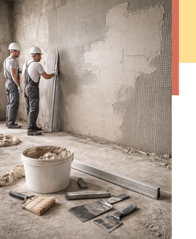 Штукатурка стен по сетке в Сасово от 5558 руб./м2 — быстро и недорого | ОТДЕЛОЧНИК-Ссв