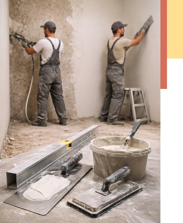 Штукатурка стен под обои в Сасово от 4547 руб./м2 — выравнивание под обои | ОТДЕЛОЧНИК-Ссв