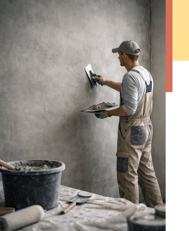 Декоративная штукатурка под бетон в Сасово от 2526 руб./м² — нанесение под ключ | ОТДЕЛОЧНИК-Ссв