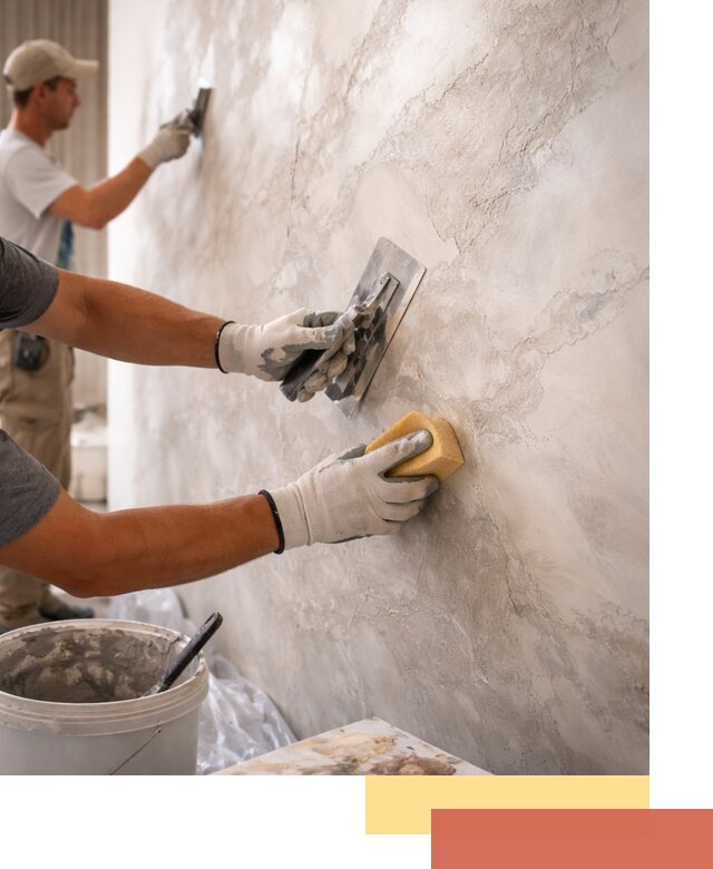 Декоративная штукатурка под мрамор в Сасово для стен и потолков