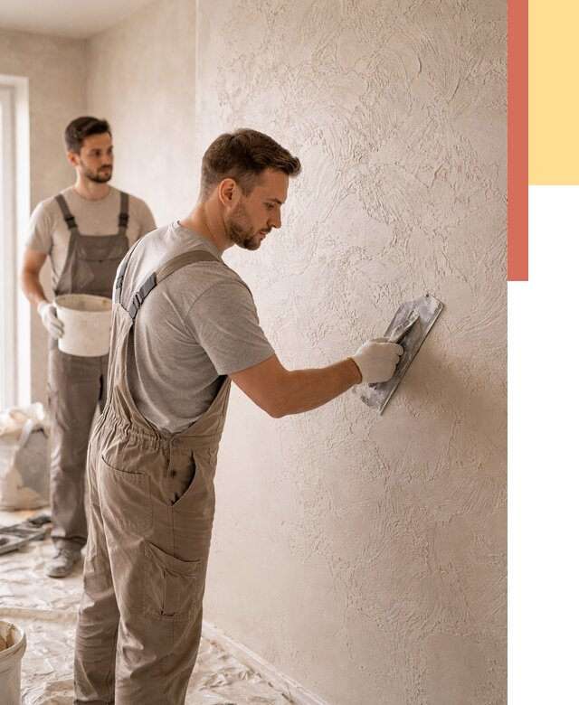 Фактурная штукатурка стен в Сасово от 4244 руб./м² — заказать под ключ | ОТДЕЛОЧНИК-Ссв