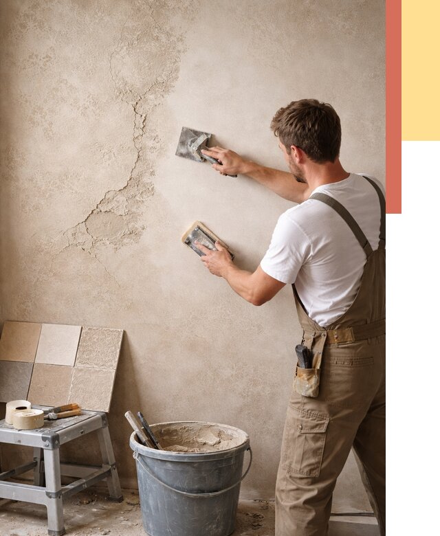 Ремонт декоративной штукатурки в Сасово от 4547 руб. под ключ | ОТДЕЛОЧНИК-Ссв