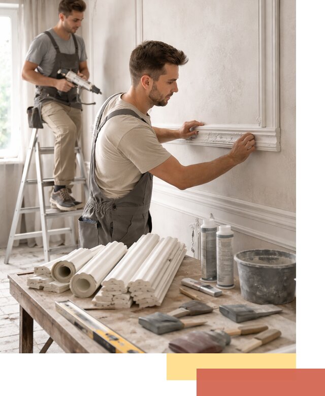 Монтаж лепнины на стены в Сасово профессионально и качественно