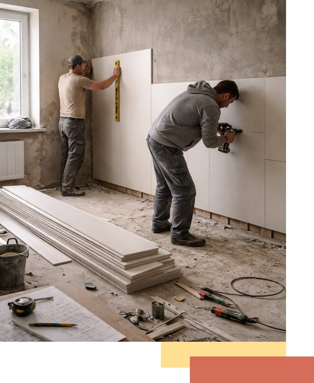 Монтаж ПВХ панелей на стены в Сасово качественно и быстро