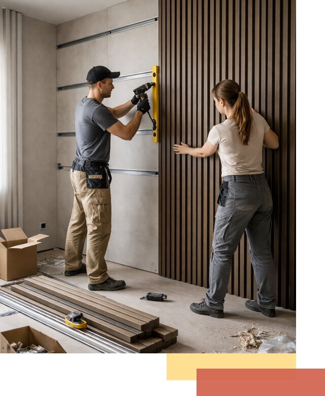 Монтаж реечных панелей на стены в Сасово