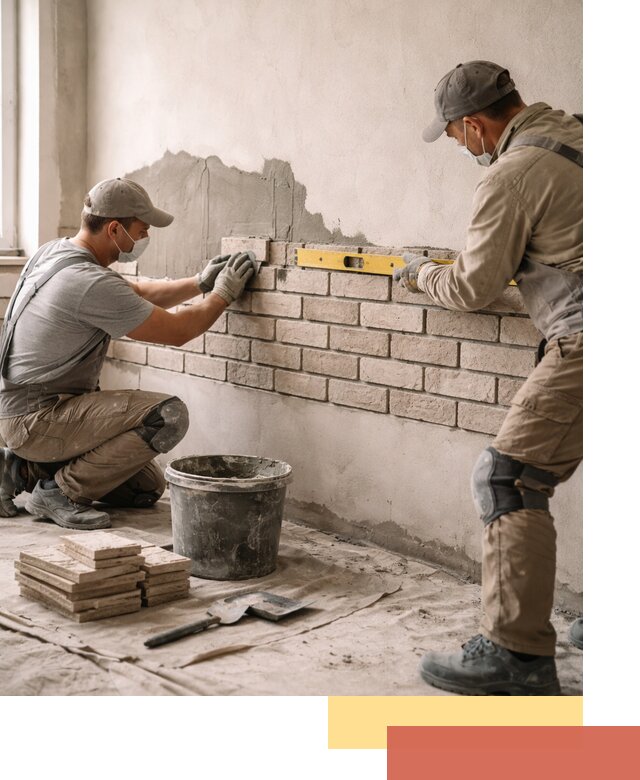 Монтаж декоративного кирпича профессионально в Сасово