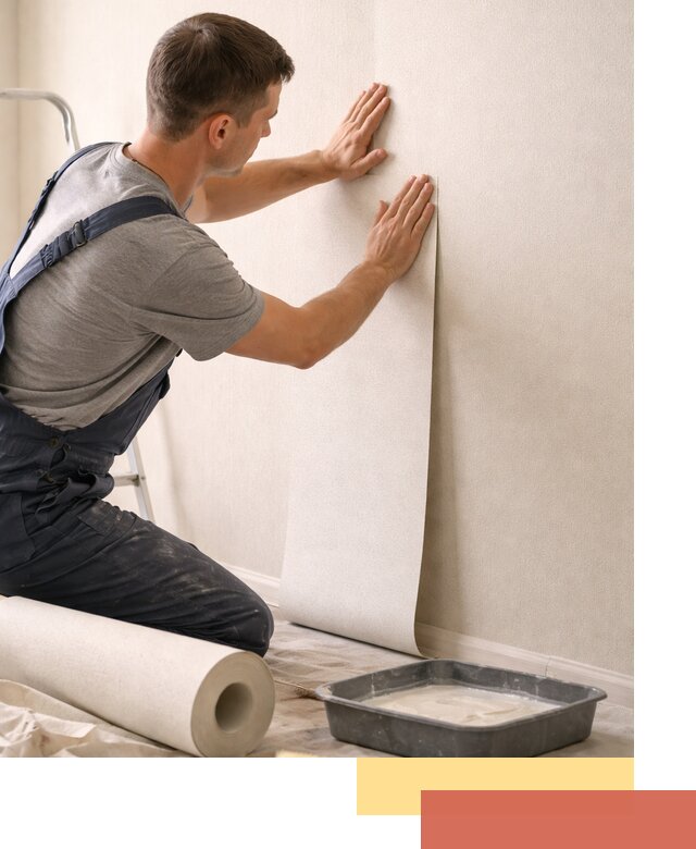 Поклейка флизелиновых обоев в Сасово качественно и быстро