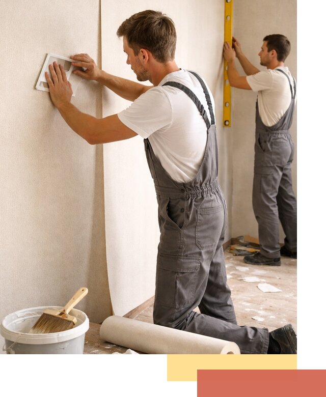 Поклейка бумажных обоев в Сасово качественно и недорого