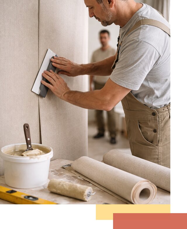 Поклейка текстильных обоев в Сасово профессионально и аккуратно