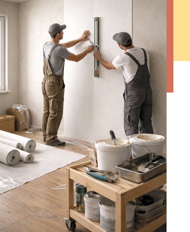 Поклейка стеклообоев в Сасово от 6568 руб. за м2 — быстро и недорого | ОТДЕЛОЧНИК-Ссв