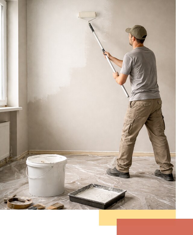 Покраска стен латексной краской в Сасово качественно и быстро