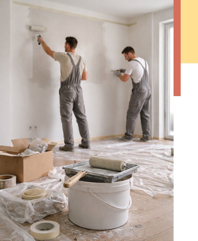 Покраска стен в квартире в Сасово от 2526 руб/м2 — быстро и недорого | ОТДЕЛОЧНИК-Ссв