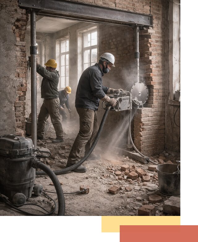 Прорезка проема в стене под дверной или оконный проем в Сасово