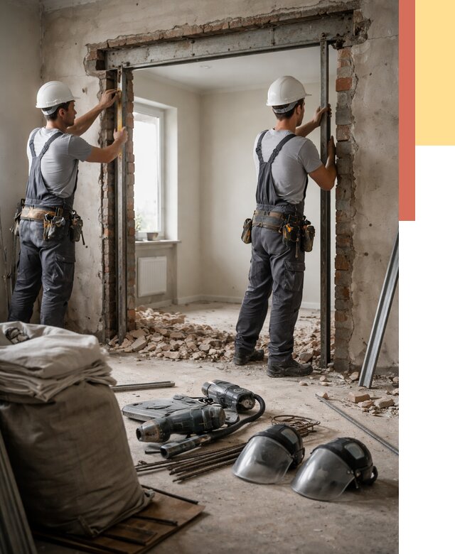 Расширение дверного проема в Сасово от 12631 руб. под ключ | ОТДЕЛОЧНИК-Ссв