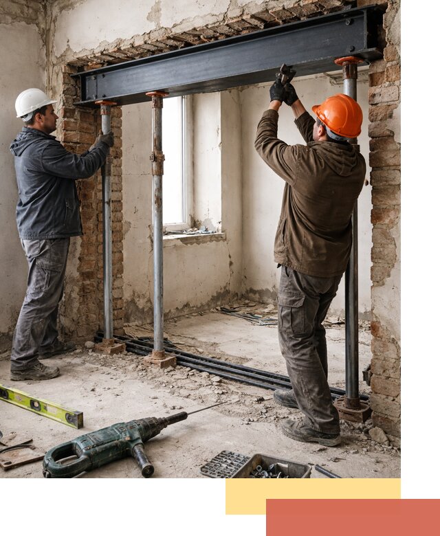 Усиление проема в стене в Сасово для расширения и безопасности