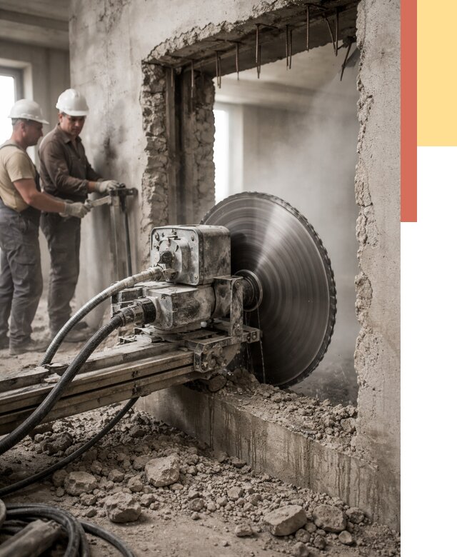 Алмазная резка проемов в Сасово от 4547 руб. быстро и недорого | ОТДЕЛОЧНИК-Ссв