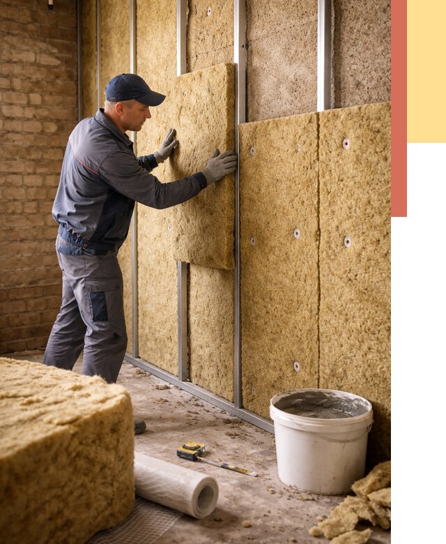 Утепление стен минватой в Сасово от 1364 руб./м2 — недорого и быстро | ОТДЕЛОЧНИК-Ссв