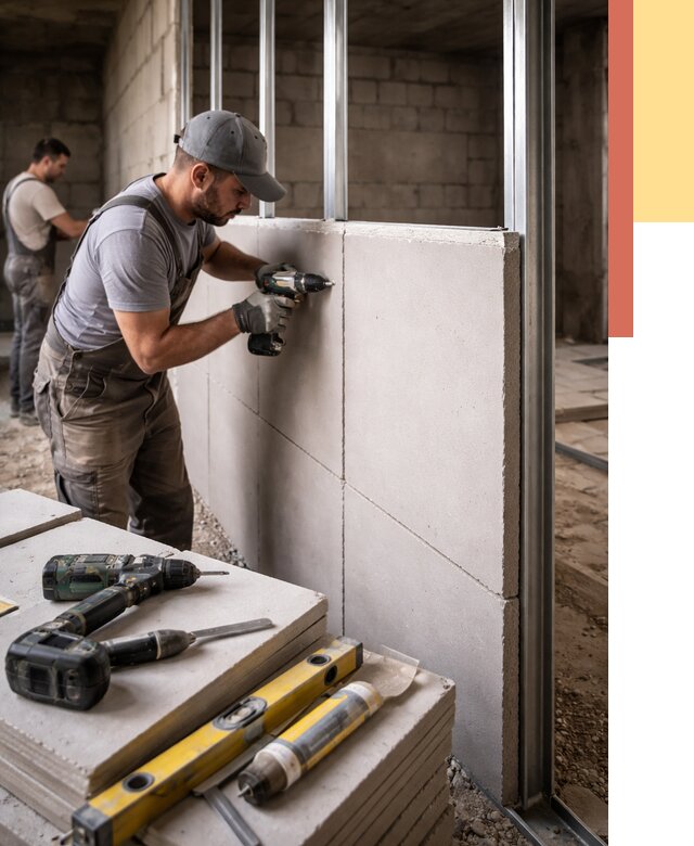 Кладка влагостойких перегородок ПГП в Сасово от 1213 руб. под ключ | ОТДЕЛОЧНИК-Ссв