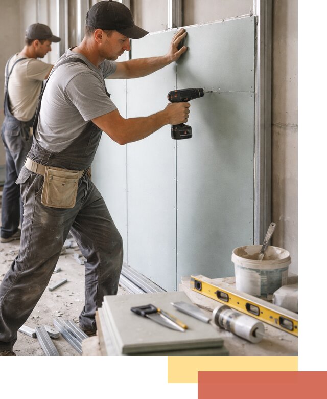 Кладка влагостойких перегородок ПГП в Сасово