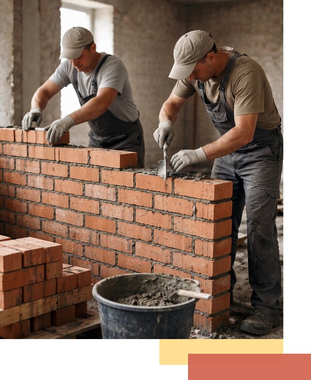 Кладка кирпичных перегородок под ключ в Сасово