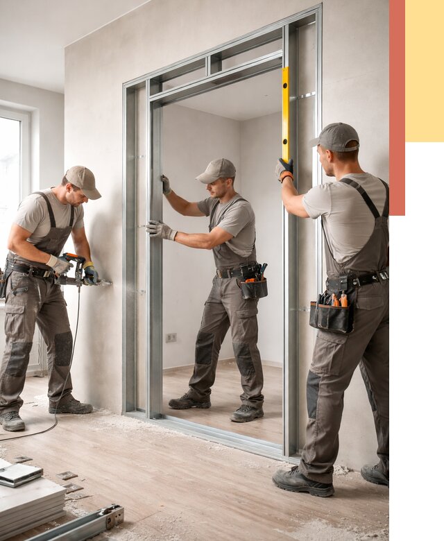 Устройство дверного проема в перегородке в Сасово от 4547 руб. под ключ | ОТДЕЛОЧНИК-Ссв