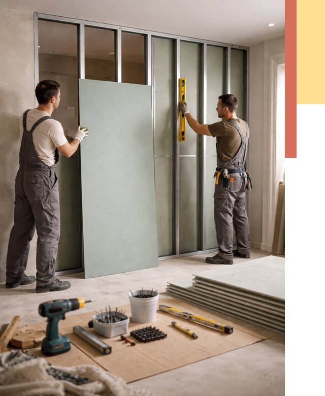 Перегородка из влагостойкого гипсокартона в Сасово от 4850 руб. — монтаж под ключ | ОТДЕЛОЧНИК-Ссв