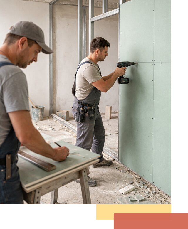 Перегородки из влагостойкого гипсокартона под ключ в Сасово