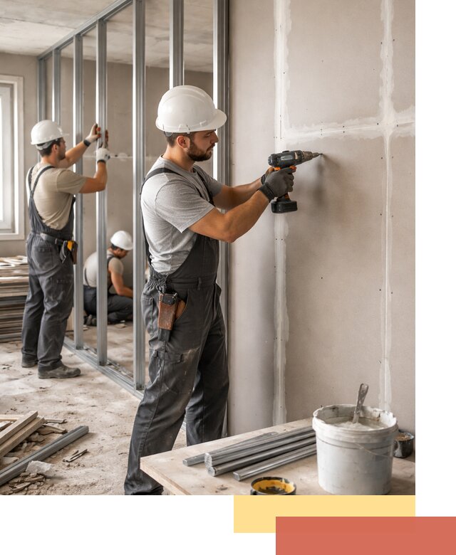 Перегородки из огнестойкого гипсокартона в Сасово под ключ