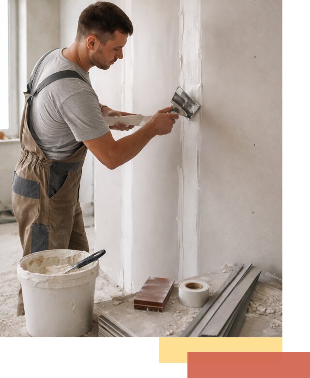 Шпаклевка перегородок из гипсокартона в Сасово качественно и быстро