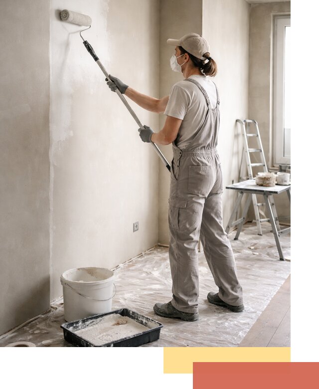 Покраска перегородок из гипсокартона в Сасово качественно и недорого