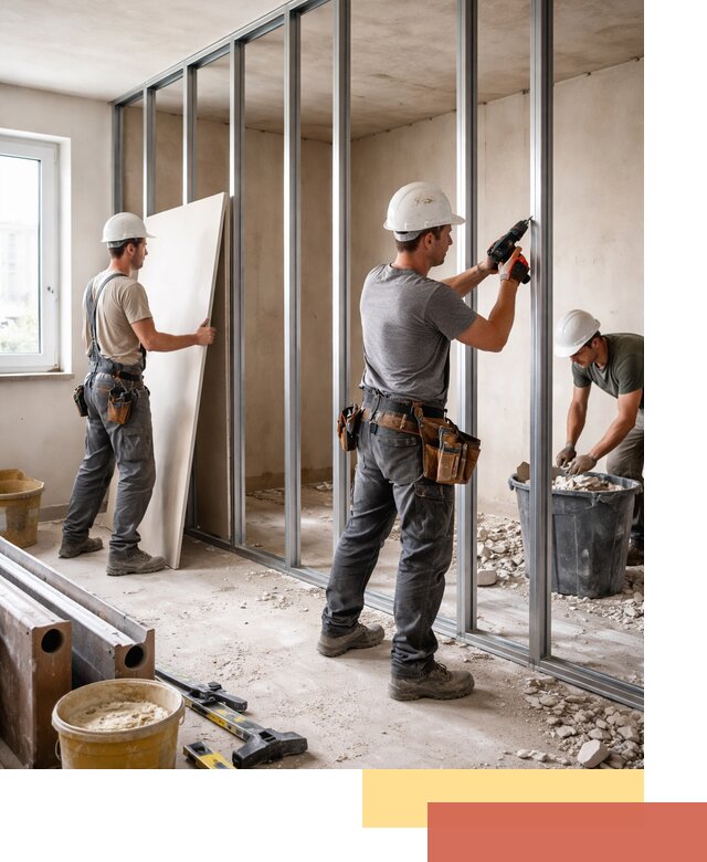 Перенос гипсокартонной перегородки в Сасово профессионально и быстро