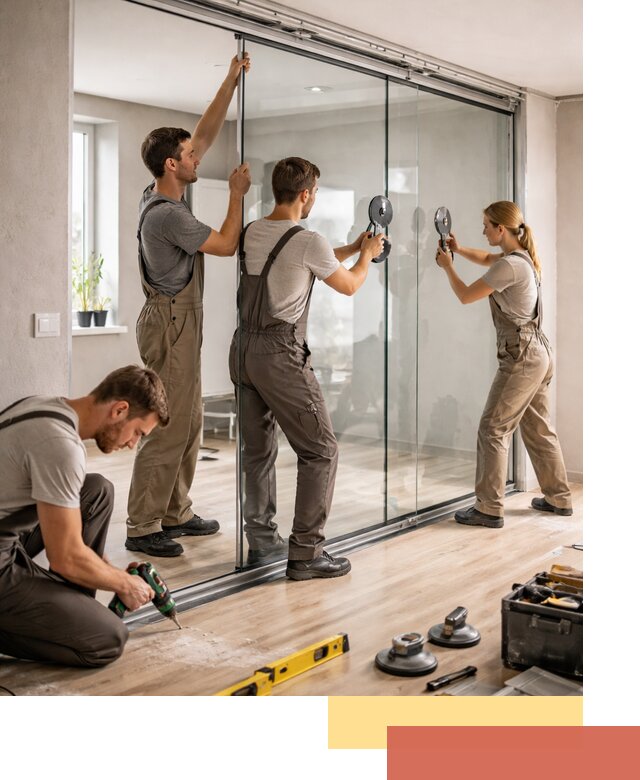 Изготовление стеклянных перегородок на заказ в Сасово