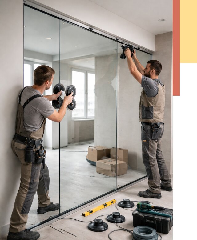 Монтаж стеклянных перегородок в Сасово от 6568 руб. | ОТДЕЛОЧНИК-Ссв