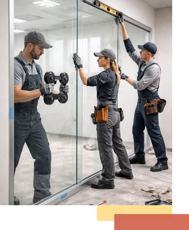 Профессиональный монтаж стеклянных перегородок в Сасово