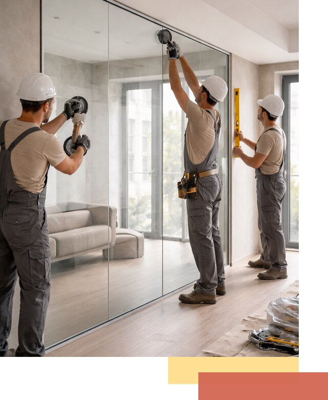 Перегородки из закаленного стекла в Сасово для офисов и квартир