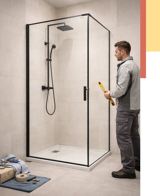 Стеклянные перегородки для душа в Сасово от 12631 руб. | Монтаж под ключ — ОТДЕЛОЧНИК-Ссв