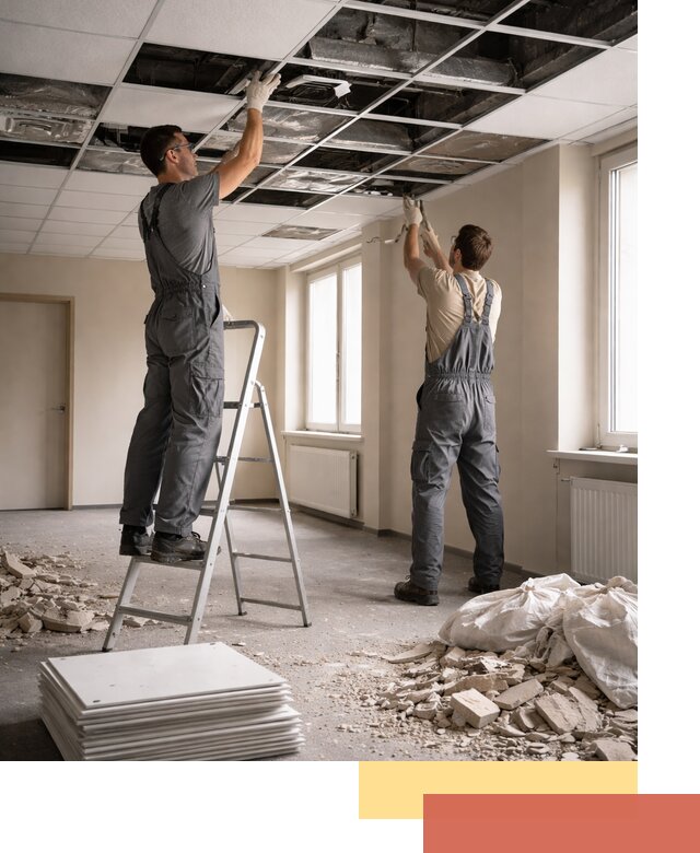 Демонтаж потолков Армстронг профессионально в Сасово